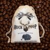 Chocolate Buck (Deer) Poop (Milk Chocolate Covered Raisins) in Vintage Cotton Poop Bag (Buck, Elk, Reindeer & Bigfoot available) 7 61M1lBc3L5L