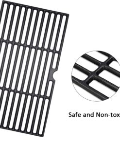 BBQ funland 17 3/4 Inch Porcelain Coated Cast Iron Cooking Grid Replacement Grates for Brinkmann and Charmglow Gas Grill, Set of 3 10 61M2IHgTDL