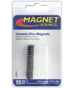Craft and Hobby Ceramic Disk Disc Magnets 3/8 Inch Diameter (15)