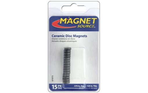 Craft and Hobby Ceramic Disk Disc Magnets 3/8 Inch Diameter (15)