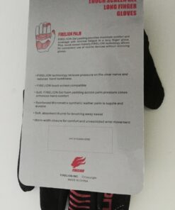 FIRELION Bike Gloves for Men/Women Cycling,Cycling Gloves for Outdoor MTB DH Road Racing,Full Finger Half Finger Padded Bicycle Protective Gloves,Non-Slip Shock-Absorbing Touchscreen Riding Gloves Large Full Red 55 61M3MZ9L4VL