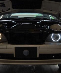 iJDMTOY (2 White LED Angel Eye Ring Marker Bulbs Compatible with BMW 5 6 7 Series X3 X5 (E39 E53 E60 E63 E64 E65 E66 E83), 7000K White 26 61M3VDEL1NL