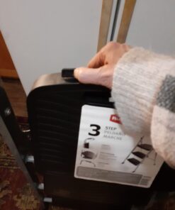 Rubbermaid RM-3W 3-Step Steel Step Ladder with Hand Grip, 200 lb Capacity, Silver 3-Step Stool 34 61M3ofWbXPL