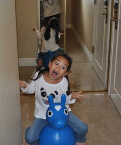 GYMNIC - Rody Bounce Horse, Hopping Ride on Horse for Toddler, Inflatable Horse, Bouncy Animals for Toddlers and Children, Outdoor Toys, Blue 15 61M3tYorFzL