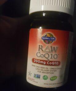 Garden of Life Vegetarian Omega 3 6 9 Supplement - Raw CoQ10 Chia Seed Oil Whole Food Nutrition with Antioxidant Support, 60 Capsules 23 61M5FBJeutL