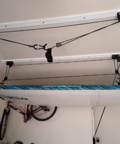 Kayak Storage Hoist - Overhead Pulley System with 125lb Capacity for Canoes, Bikes, Ladders, and More - For up to 12-Foot Ceilings by Rad Sportz 1 Traditional 55 61M7EtdBF0L