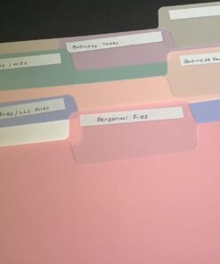 Mr. Pen- Pastel Poly File Folders, 1/3 Cut Tab, 6 Pack, Letter Size, Colored Letter Office Supplies File Folders Pastel Colors 6 per Pack 38 61M7Q7yVSVL