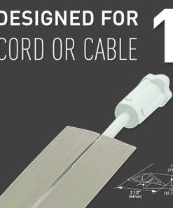 C2G Legrand Overfloor Duct, Ivory, (60 Inches) Wiremold Floor Management Kit, Corduct, Cord Protector, Wire Organizer and Hider, Rubber Cable Cover and Concealer, CDI-5, 5 Feet 5 ft 21 61M8 nPhMKL