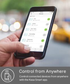 Kasa Smart HS100 WiFi Smart Plug, Classic 1-Pack, White 43 61M83AD1mvL