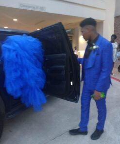 Craft And Party, Royal Blue Fabric Tulle Roll 54 Inch by 40 Yards (120 ft) Fabric Tulle Bolt for DIY Tutu Skirt, Wedding and Decoration (Royal Blue) 54" x 40 yards 26 61M98YV7j4L