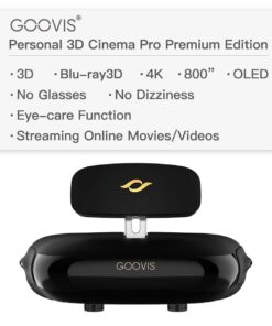Alternative view of GOOVIS Pro AMOLED Display, Blu-Ray 2D / 3D Glasses HMD Support 4K Blue-ray 3D Movies,Netflix Prime Video Hulu Apple TV+ YouTube Video Movies Compatible with PS5 and Gaming Consoles HDMI connectable