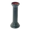 Rome B18 Column Sundial Pedestal Base, Cast Iron with Painted Finish, 20-Inch Height by 9-Inch Width