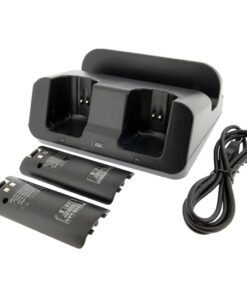 Tekdeals 3-in-1 Charger Dock Charging Station Base with Two Rechargeable Batteries and USB Cable for Wii U Remote Gamepad Controller, Black 13 61MBjO3tYML