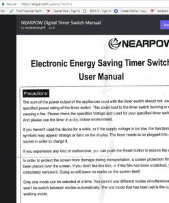 Timer Outlet, Nearpow Multifunctional Infinite Cycle Programmable Plug-in Digital Timer Switch with 3-Prong Outlet for Appliances, Energy-Saving Timer, 15A/1800W Blue 1 36 61MC8Mist L