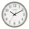 La Crosse Technology 12 Inch Atomic Analog Wall Clock, Aluminum (WT-3126B)