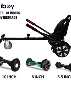 Hiboy HC-01 Hoverboard Kart Seat Attachment Accessory for 6.5" 8" 10" Two Wheel Self Balancing Scooter Black 26 61MD3eavHJL