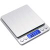 Toprime Digital Gram Scale 500g 0.01g Food Scale High Precision Kitchen Scale Multifunctional Stainless Steel Pocket Scale with Back-Lit LCD Display Tare PCS Features Silver 18 61MFJevDtXL