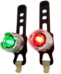 Bright Eyes Green & Red Aluminum Portable Marine LED Boating Lights - Boat Bow or Stern Emergency Backup Safety Lights for Maximum Attention - Waterproof 16 61MGSlC sXL
