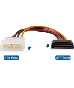 Cable Matters 3-Pack 4 Pin Molex to SATA Power Cable (SATA to Molex) - 6 Inches 9 61MGqGGvkwL