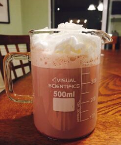 EISCO Premium Hand Crafted Beaker Mug, Thick Borosilicate 3.3 Glass, 16.9oz (500mL) Capacity - Large Size - Pint Glass or Coffee Mug Sized 15 61MHTNQzFPL