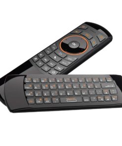 Rii K25 Multifunction Portable 2.4GHz Mini Wireless Fly Mouse Keyboard and Remote Control with Rechargeable Li-ion Battery (Black) 18 61MHha04qVL