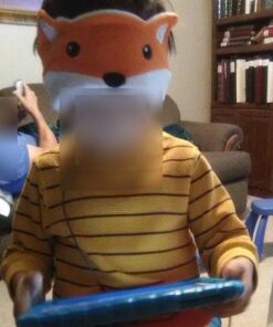 CozyPhones Kids Headphones Volume Limited with Thin Speakers & Super Soft Fleece Headband - Perfect Toddlers & Children's Earphones for Home, School & Travel - Fox 35 61MHovMG 9L