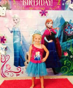 Disney Frozen Birthday Party Scene Setters Wall Decorating Kit (5 Pack), Multi Color, 59" x 65". 26 61MIEBwm1rL