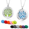 RoyAroma 2PCS Tree of Life Necklace Silver 12 61MInMxK SL