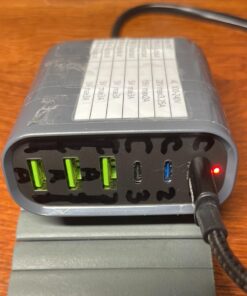 USB C Fast Charger, 160W USB C Charging Station GaN 6-Port USB C Wall Charger Block, Portable Multiport USB C Power Adapter for MacBook Pro/Air,iPad Pro,iPhone 14/13/Mini/Pro/13Pro Max/12 Galaxy Note 32 61MJ0aO1ENL