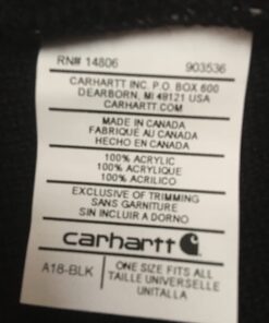 Carhartt Men's Knit Cuffed Beanie One Size Black 22 61MJ62z9AhL