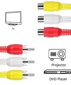 10ft 3RCA male to female Audio Composite extension Video Cable DVD 10 61MK5fJz1JL