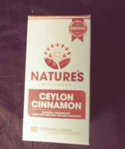 Natures Wellness Organic Ceylon Cinnamon - 1200 mg | Powerful Antioxidant | Maintains Joint Health and Mobility | Non-GMO | 60 Veg Capsules 30 61MN8RHMZmL