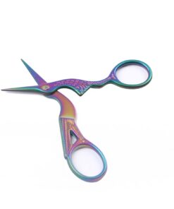 Alternative view of BIHRTC Stainless Steel Sharp Tip Classic Stork Scissors Crane Design Sewing Scissors DIY Tools Dressmaker Shears Scissors for Embroidery, Craft, Needle Work, Art Work & Everyday Use (3.6", Colorful)