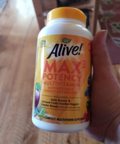 Nature's Way Alive! Max3 Potency Multivitamin, Antioxidants & High Potency B-Vitamins to Support Cellular Energy Metabolism*, No Added Iron, 180 Tablets 180 Count (Pack of 1) 29 61MNRMEVwuL