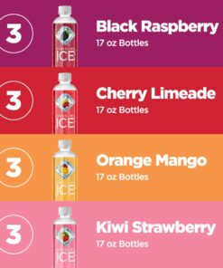Alternative view of Sparkling Ice Purple Variety Pack, Flavored Water, Zero Sugar, with Vitamins and Antioxidants, 17 fl oz, 12 count (Black Raspberry, Cherry Limeade, Orange Mango, Kiwi Strawberry)