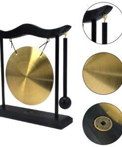 Feng Shui Brass Gong Desktop Zen Art for Fortune + Free Red String Bracelet H1301 16 61MPu5RPHvL