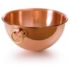 Mauviel M'Passion Copper Egg White Beating Bowl With Ring, 5-qt, Made in France 4.9-Qt.