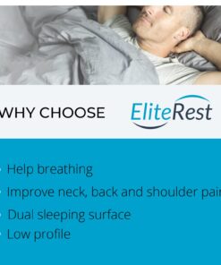Elite Rest Slim Sleeper - Thin Latex Pillow, a Thin and Low Profile Pillow for Sleeping, Flat Pillow Design is Great for Stomach Sleepers, Thin Bed Pillow Measuring 2.75 inches 14 61MSUnAp1xL