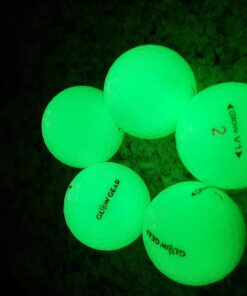 GlowGear Golf - GlowV1 Night Golf Balls with UV Flashlight, Glow in The Dark Golf Balls 2 Piece Construction with Tour Quality Compression Core, Urethane Skin, and Ultra Bright Glow 12 count 29 61MV1uS6t7L