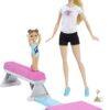 Barbie Gymnastic Dolls & Accessories, Flippin' Fun Gymnast Playset with 2 Dolls, Balance Beam & Flipping Dismount Action 26 61MWZPlMnWL