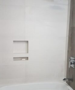 Tile Redi USA RN1620DU Niche Double Recessed Shower Shelf, Two Shelves, 20" H X 16" W, Black 2 Shelves 26 61MWmzxUXTL