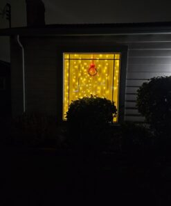 Twinkle Star 300 LED Window Curtain String Lights Wedding Party Home Garden Bedroom Outdoor Indoor Wall Decorations, Warm White *Warm white 30 61MYALAv1L