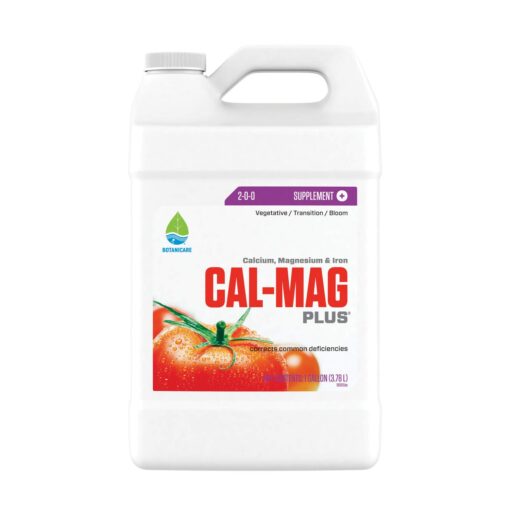 Botanicare Cal-Mag Plus, A Calcium, Magnesium, and Iron Plant Supplement, Corrects Common Plant Deficiencies, Add to Water or Use as a Spray, 2-0-0 NPK, 1-Gallon 1 gal