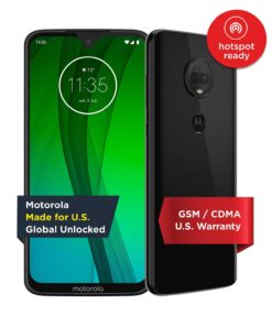 Moto G7 | Unlocked | Made for US by Motorola | 4/64GB | 12MP Camera | Black 4 /64 GB | Moto G7 | 2 Camera | Black | US 35 61MdHl15xkL