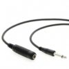 InstallerParts 10Ft 1/4" Mono Male to Female Audio Extension Cable - Guitar Cable Compatible with Amplifiers, Instruments, and Microphones 10 Feet Black