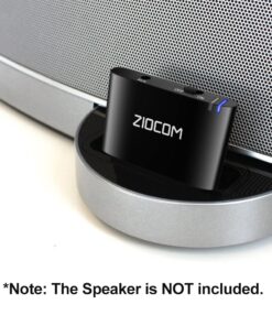ZIOCOM 30 Pin Bluetooth Adapter Receiver for Bose iPod iPhone SoundDock and Other 30 pin Dock Speakers with 3.5mm Aux Cable(Not for Car and Motorcycles), Black 28 61Mdp2t739L
