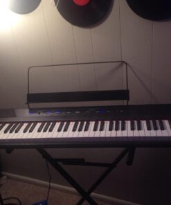 Alesis Recital – 88 Key Digital Piano Keyboard with Semi Weighted Keys, 2x20W Speakers, 5 Voices, Split, Layer and Lesson Mode, FX and Piano Lessons Piano Only 47 61MdybOVE9L