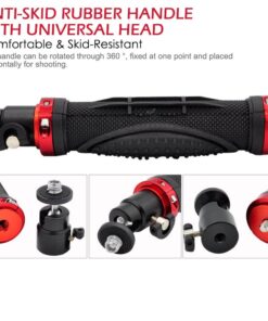 AFUNTA Pro Handheld Video DSLR Camera Stabilizer Steady Compatible GoPro Cannon Nikon Sony Camera Cam Camcorder DV Smartphone up to 2.1 lbs with Smooth Pro Steady Glide -Red/Silver/Black 19 61MeVQSAVZL