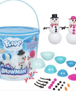 Play Visions Floof Modeling Clay - Reuseable Indoor Snow - Mr. & Mrs Snowman Set With Endless Creations and 22 Molding Accessories 16 61MeeQ ns6L