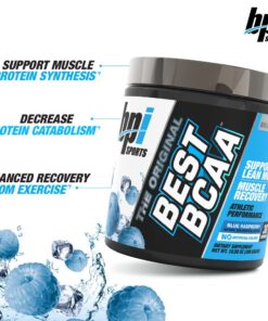 BPI Sports BEST BCAA - BCAA Powder Post Workout Sports Drink with Branched Chain Amino Acids for Hydration & Recovery, for Men & Women - Blue Raspberry - 30 Servings 10.58 Ounce (Pack of 1) 11 61Mhr1A0lRL